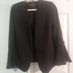 Flared sleeve blazer black size small
